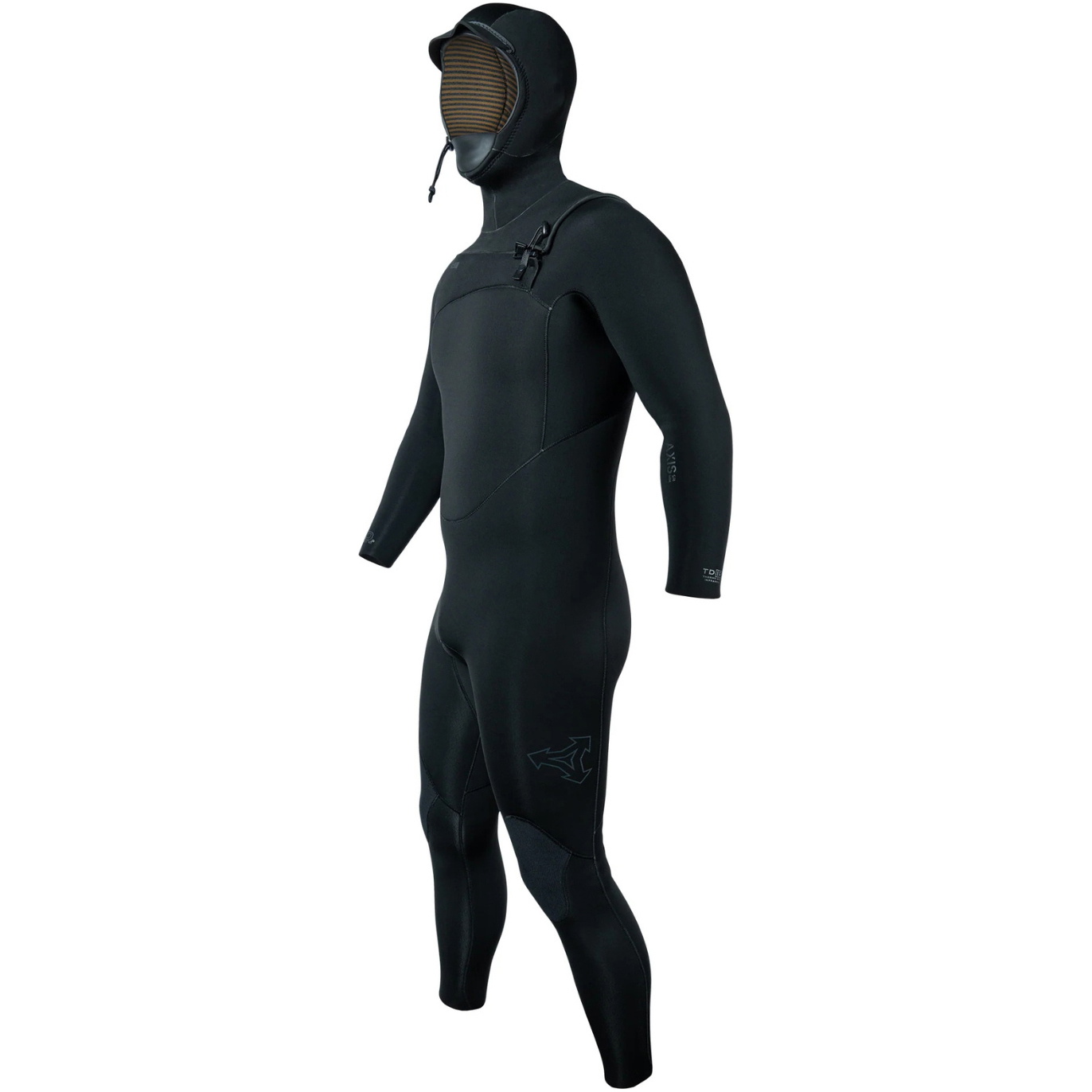 2026 Xcel M&auml;nner Axis 5/4mm Mit Kapuze Brustrei&szlig;verschluss Neoprenanzug ME54ZAH5 - Black